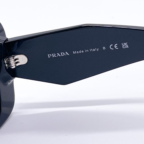 NEW PRADA PR08YSF 1AB5S0 WOMEN’S SUNGLASSES PRADA PR08YS BLACK SPR 08YF - Picture 10 of 11